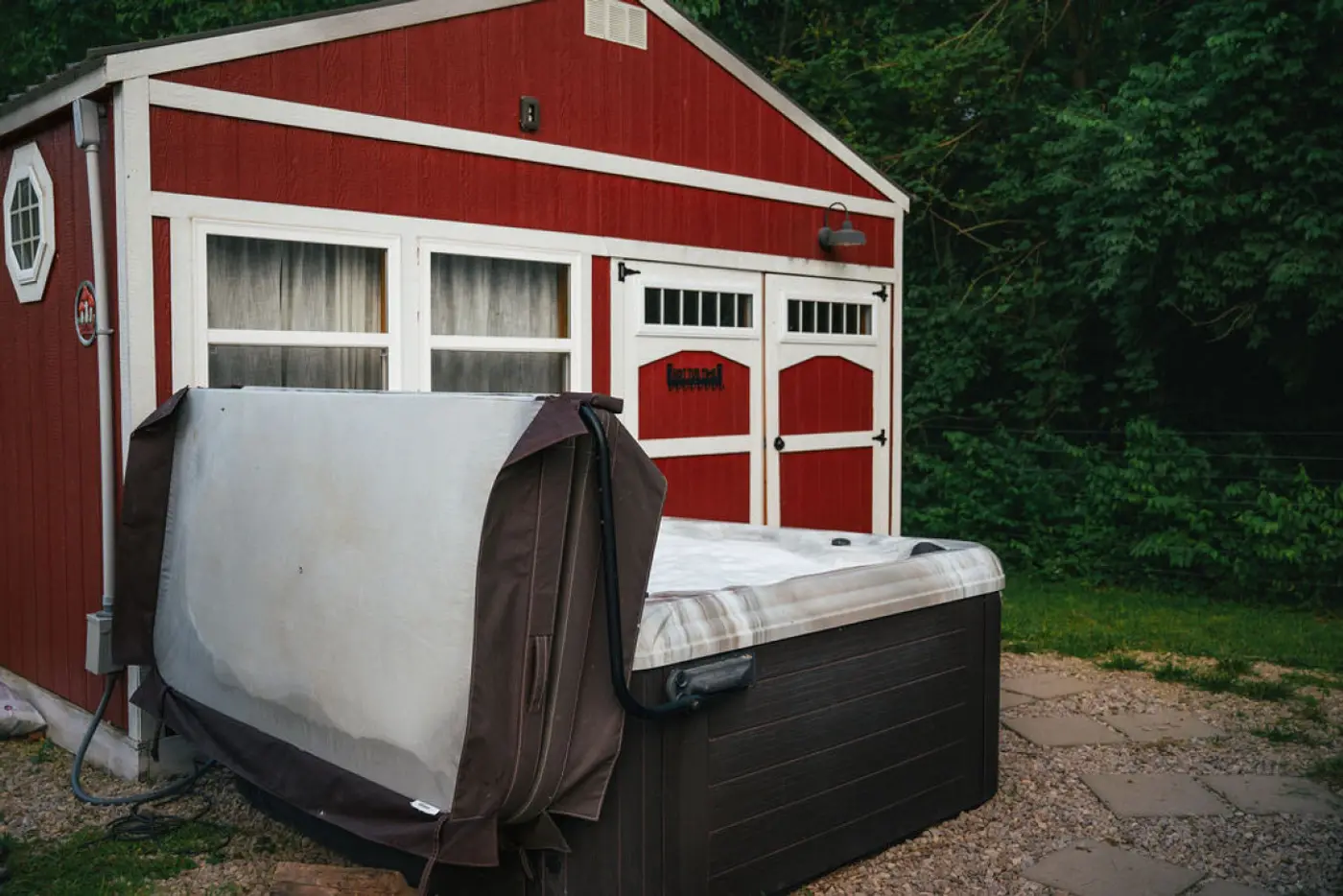 Photo 2 of Ruby’s Red Cabin Hot Tub Nature Horses Indy