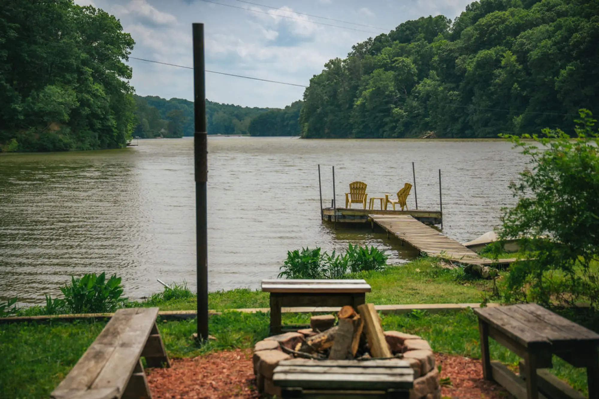 A private dock over Patton Lake