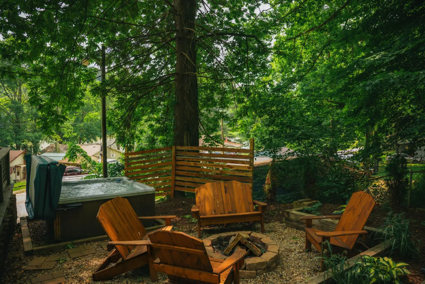 Photo 6 of The Hilltop Cabin — Lakefront with Hot Tub & Fire Pit