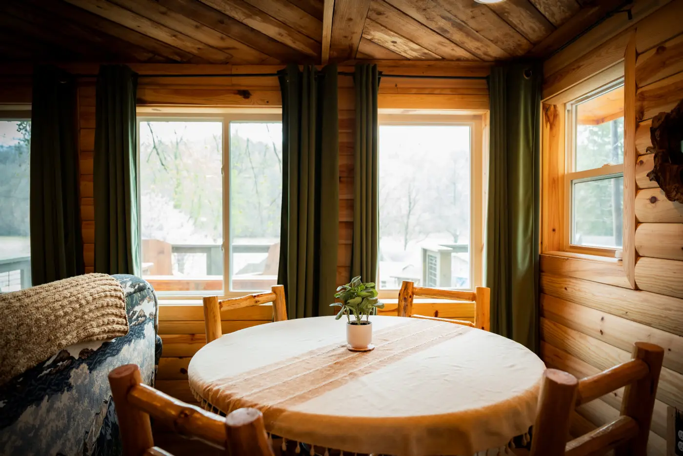 Photo 8 of The Hilltop Cabin — Lakefront with Hot Tub & Fire Pit