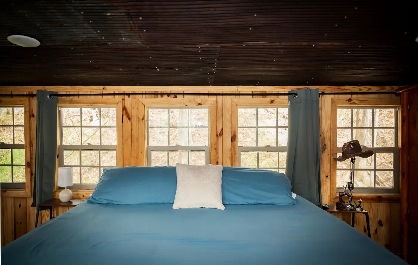 Photo 10 of The Hilltop Cabin — Lakefront with Hot Tub & Fire Pit