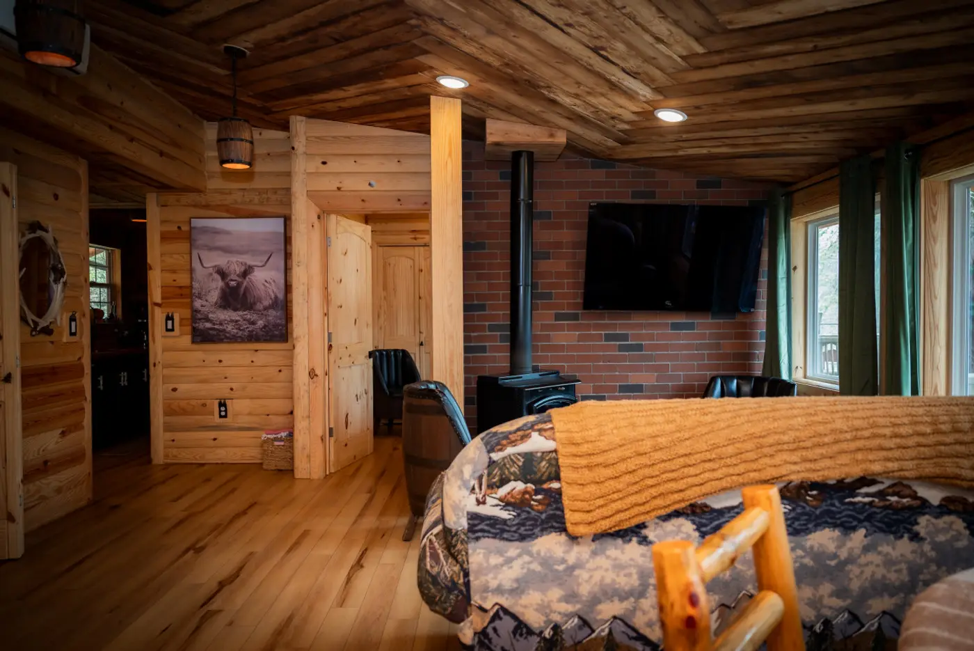 Photo 16 of The Hilltop Cabin — Lakefront with Hot Tub & Fire Pit