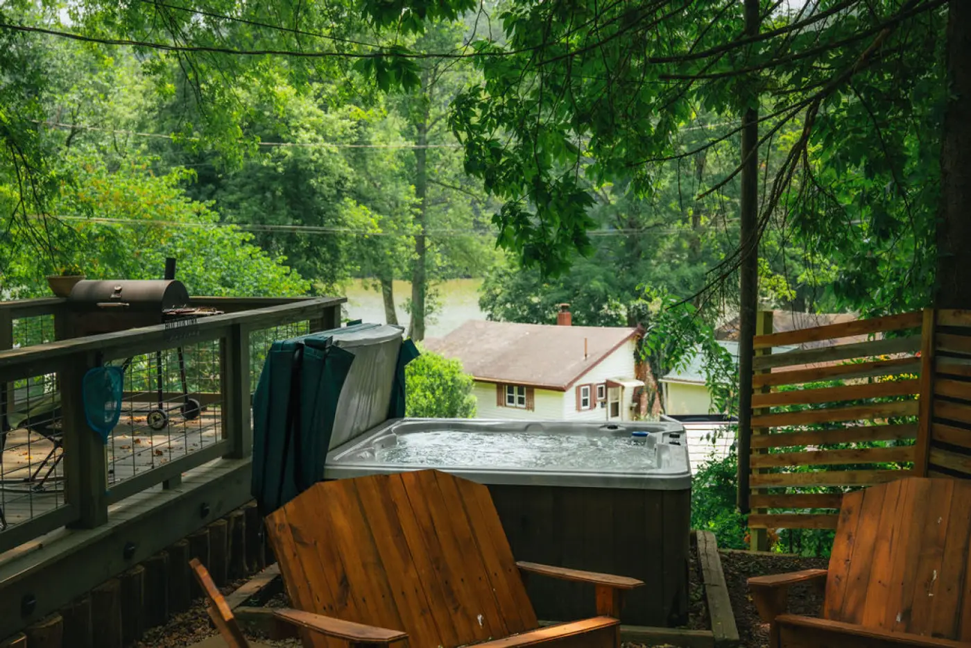 Photo 25 of The Hilltop Cabin — Lakefront with Hot Tub & Fire Pit