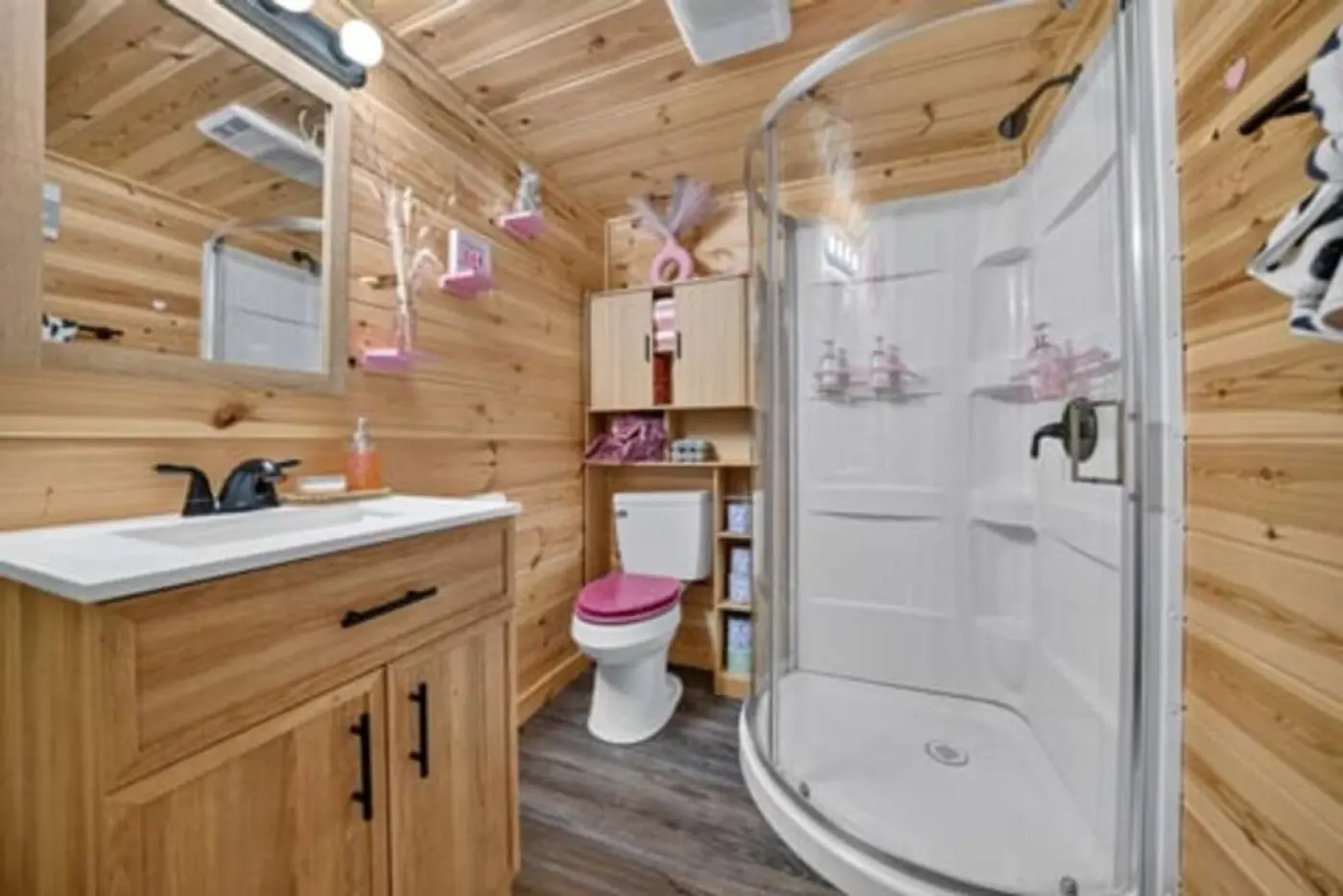 Photo 13 of Pink Saddle — Tiny Cabin with Hot Tub & Lake Views